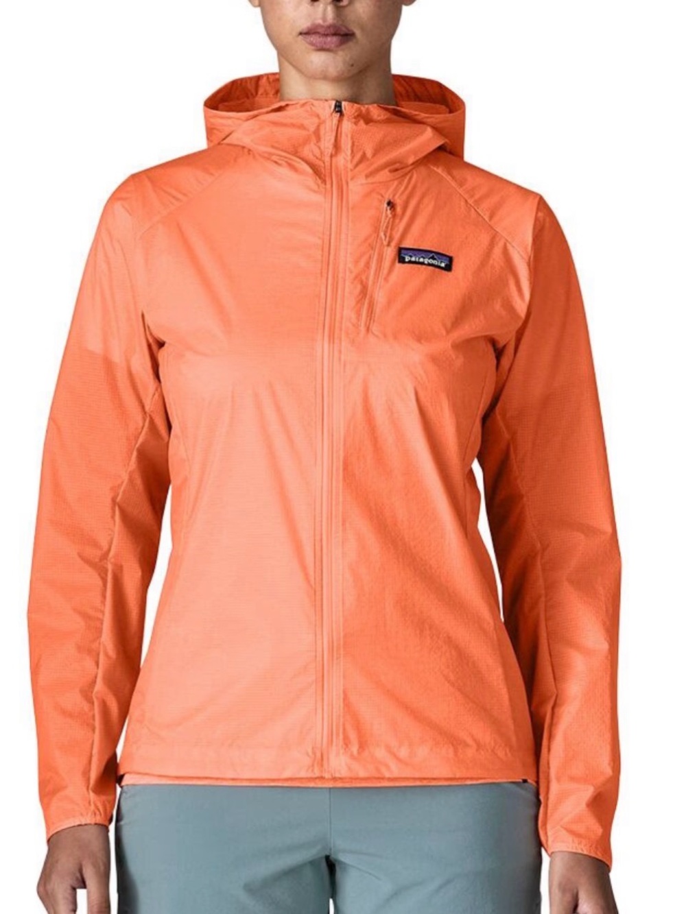 Patagonia Women's Houdini Full Zip Hooded Packable Windbreaker NWOT
